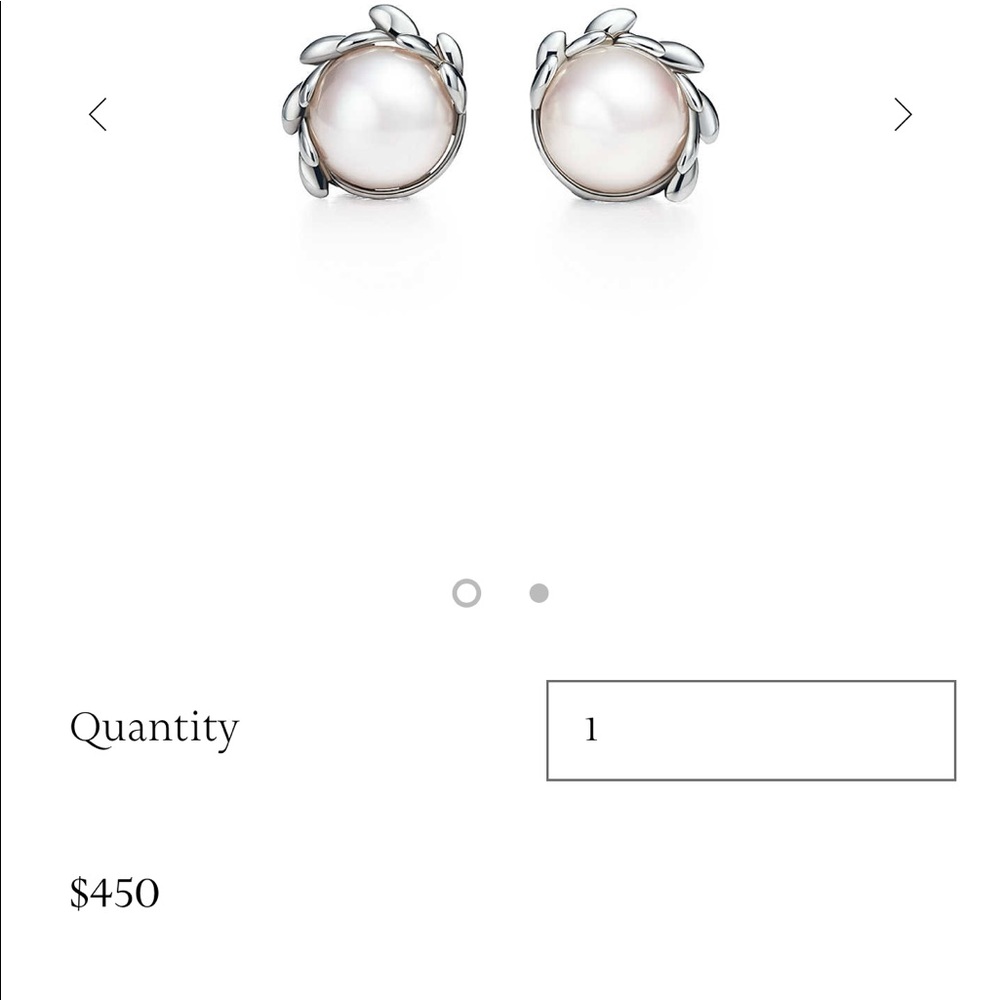 Tiffany pearl earrings